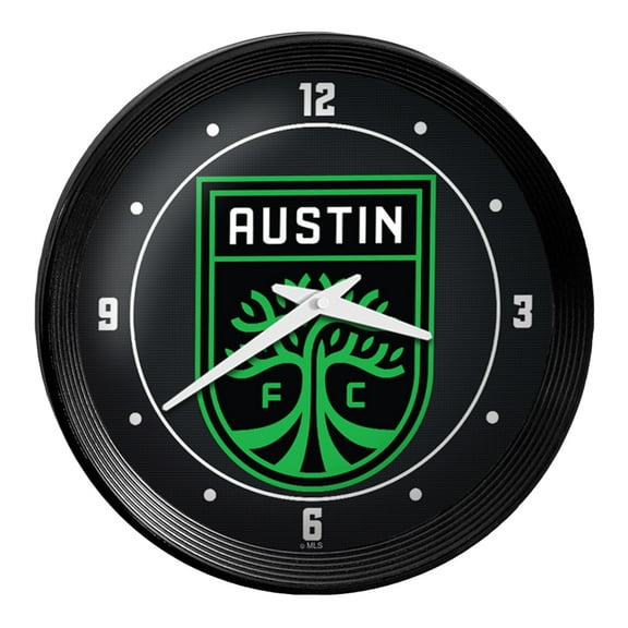 Austin FC 15" Ribbed Frame Wall Clock