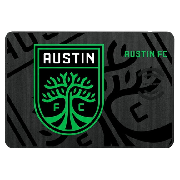 Austin FC Mono Tilt Logo Wireless Charger & Mouse Pad