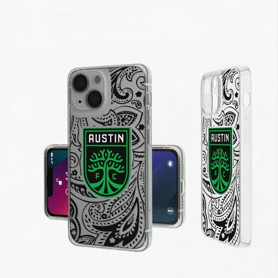 Austin FC iPhone Paisley Design Clear Case