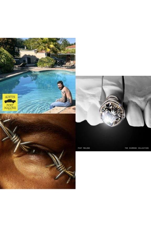 Austin (Forest Green/2LP) (X) & Beerbongs & Bentleys (2LP/Clear Vinyl) & Diamond Collection (Metallic Silver Vinyl/2LP)