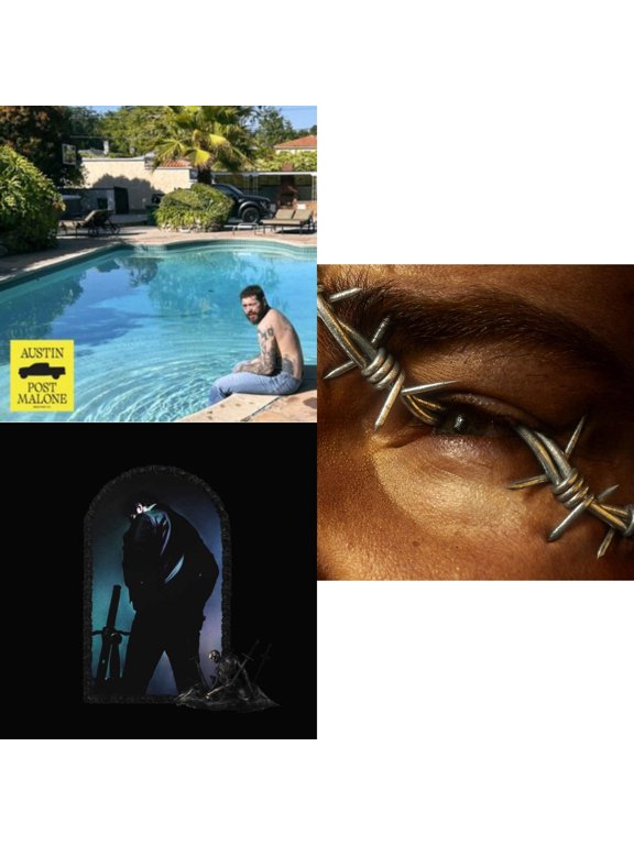 Austin (Forest Green/2LP) (X) & Hollywood's Bleeding (2LP/Pink Vinyl) & Beerbongs & Bentleys (2LP/Clear Vinyl)