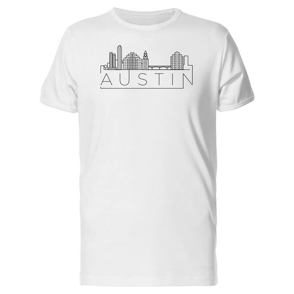 Austin Geometric Skyline T-Shirt Men -Image by Shutterstock, Male Large