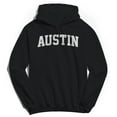 thumbnail image 1 of Austin Graphic Black Men's Cotton Pullover Hoodie, 1 of 1
