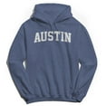 thumbnail image 1 of Austin Graphic Navy Heather Men's Cotton Pullover Hoodie, 1 of 1