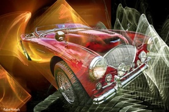 Austin Healy Canvas Art - Robert Michaels (19 x 13)