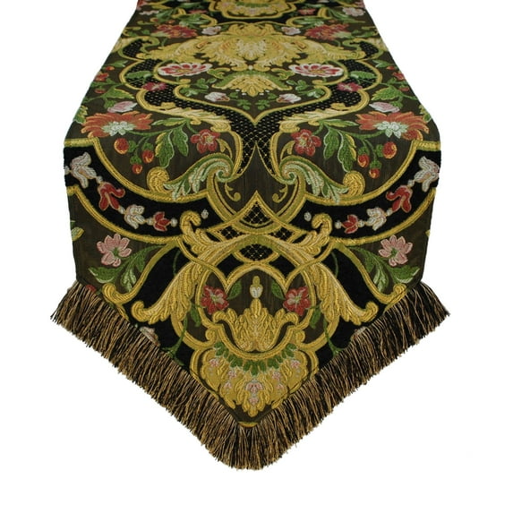 Austin Horn Classics Gustone Luxury Table Runner Design, Abstract, Graphic, Floral 13 x 90