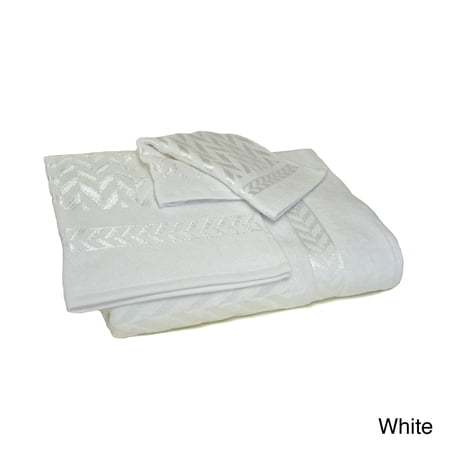 Austin Horn Classics Milano Jacquard 3-piece Towel Set White