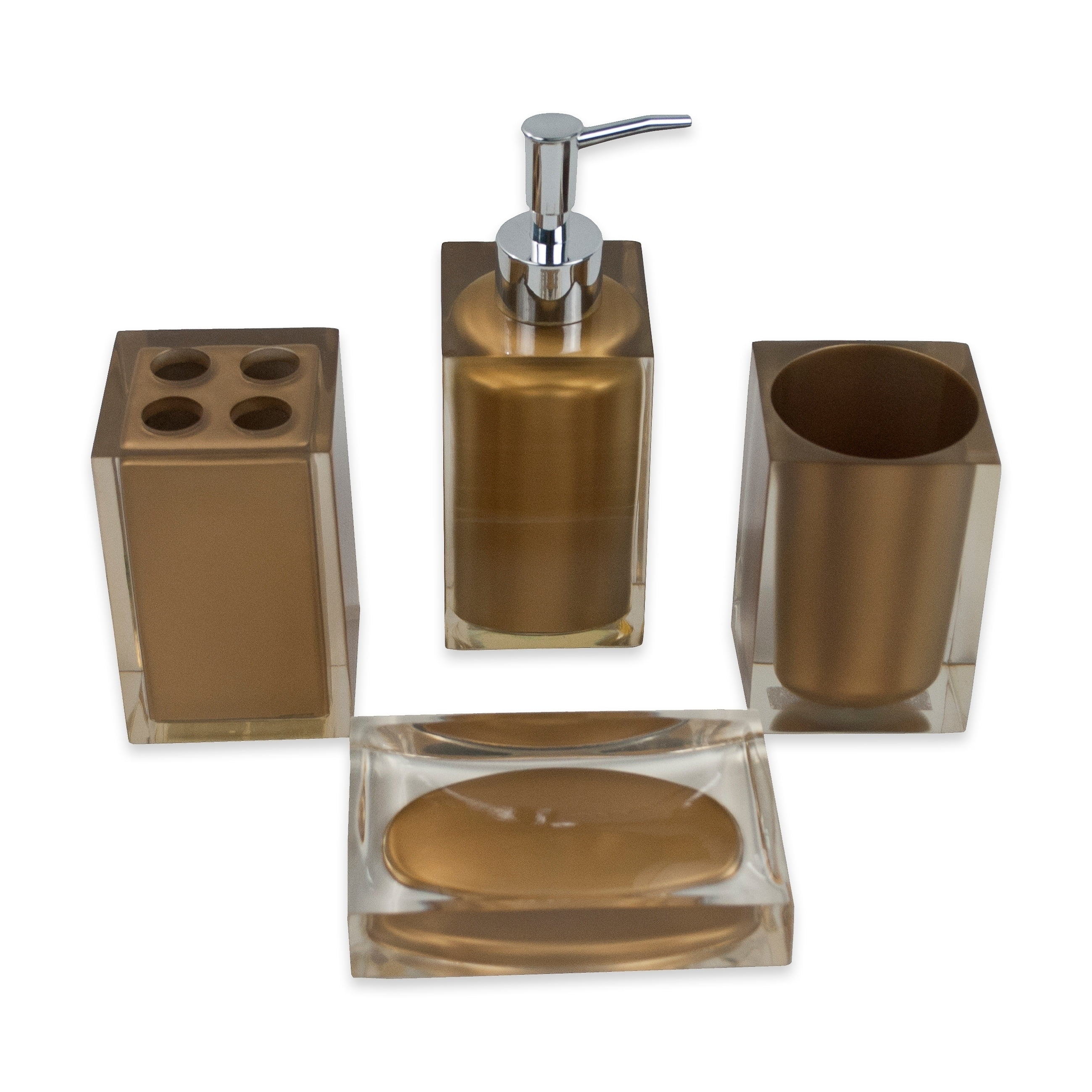 Austin Horn Classics Moderna Gold 4piece Bath Accessories Set