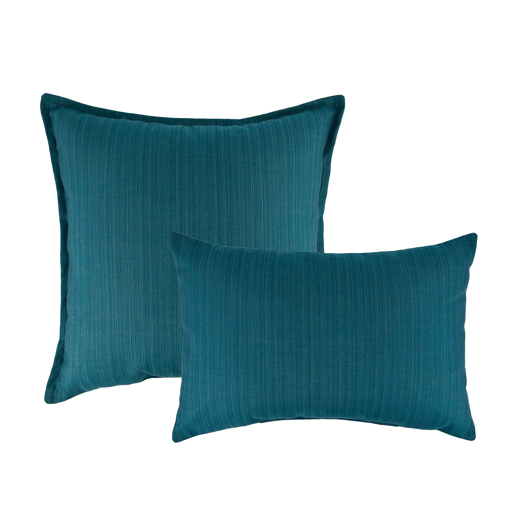 Deep Sea Aqua Sunbrella Fabric Square and Rectangle Outdoor Pillows