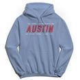 thumbnail image 1 of Austin Humor Graphic Light Blue Men's Crewneck Sweatshirt Hoodie, 1 of 1