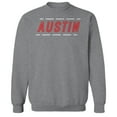 thumbnail image 1 of Austin Humor Graphic Sport Grey Men's Crewneck Sweatshirt, 1 of 1