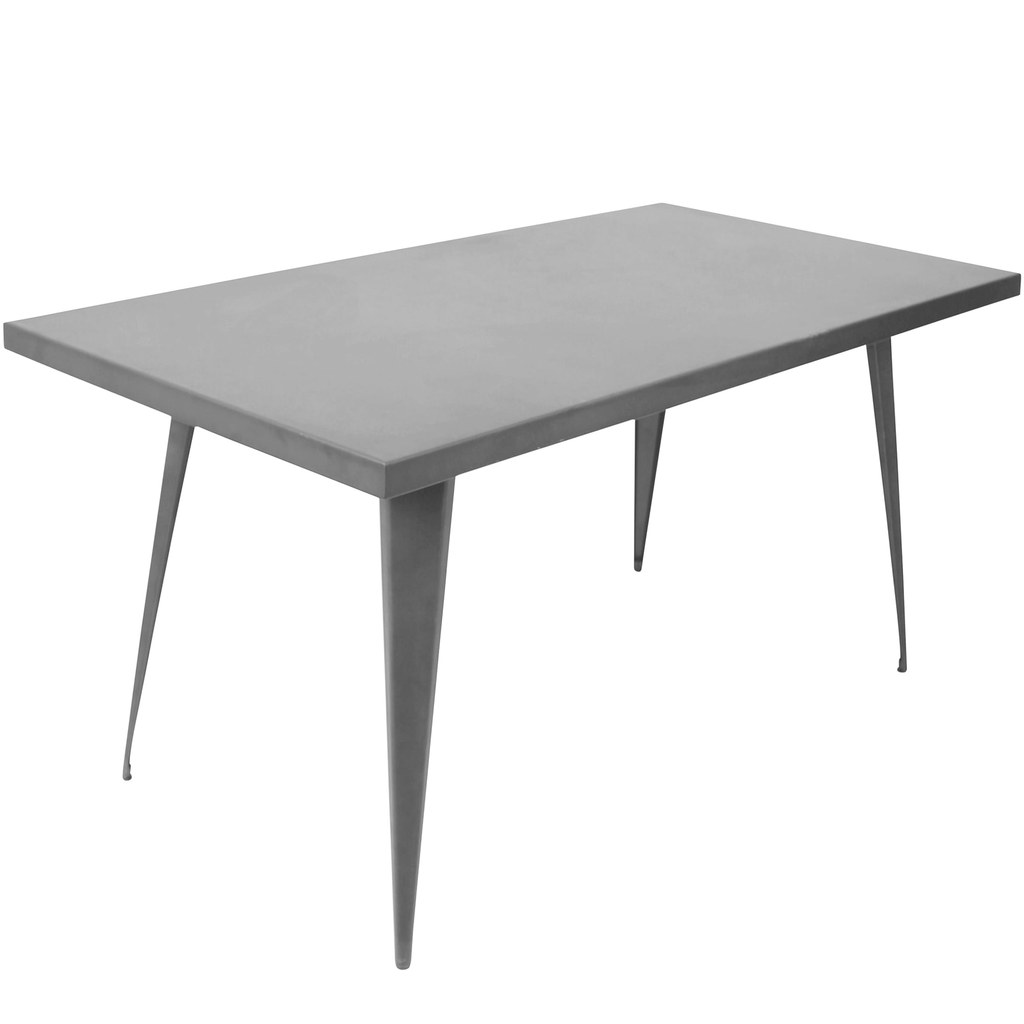 Austin Industrial Dining Table in Matte Grey by LumiSource