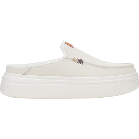 HEYDUDE Women Austin Lift Leather Women , White, 10