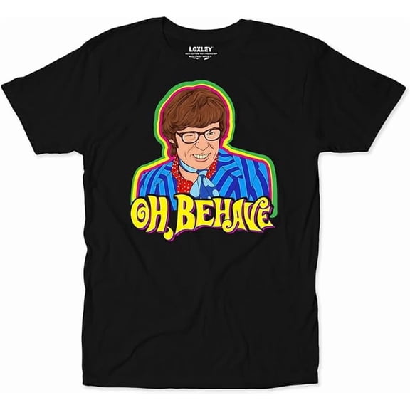 Austin Oh Behave Powers Funny 90s Comedy Movie Quote Retro T-Shirt