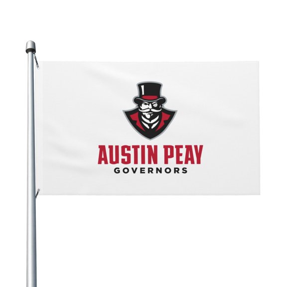 Austin Peay State University 3x5 Ft Flag Double Sided Indoor Outdoor Double Stitched Polyester Flag With 2 Grommets-Both Side Can Be Read