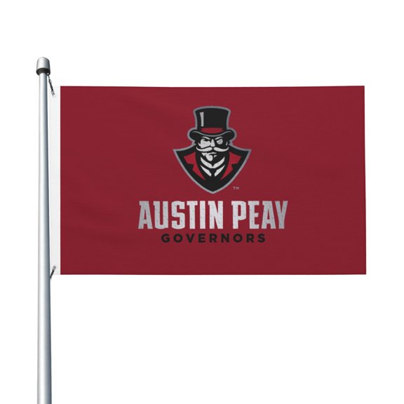 Austin Peay State University 3x5 Ft Flag Double Sided Indoor Outdoor Double Stitched Polyester Flag With 2 Grommets-Both Side Can Be Read