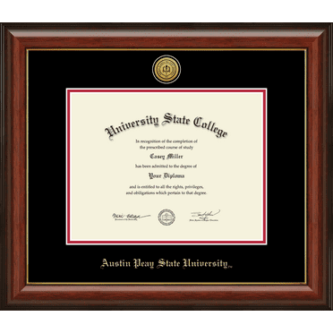 Austin Peay State University Diploma Frame, Document Size 11" x 8.5"