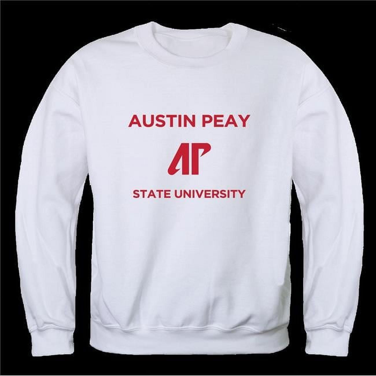 Austin Peay State University Governors Seal Crewneck Sweatshirt White Large