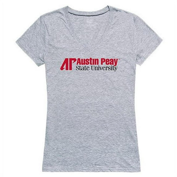 Austin Peay State University Women Seal Tee - Heather Grey - Extra Large
