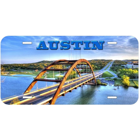 Austin Pennybacker Bridge TX Novelty Car Auto License Plate