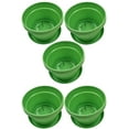 thumbnail image 1 of Austin Planter 12 Inch Flower Pot with Saucer Lime Green Colored Polypropylene (5 Pack) Made in USA, 1 of 8