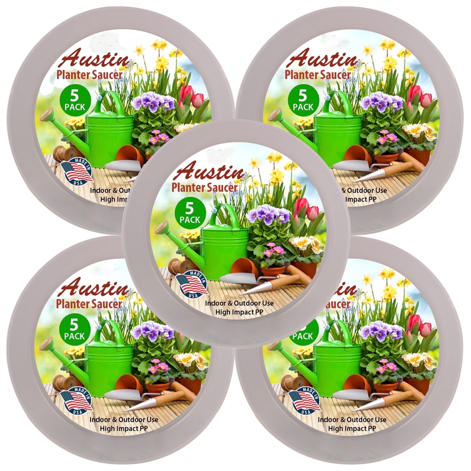 Austin Planter 16 inch(14.25 inch Base) Round Plant Saucer Natural ...