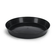 Austin Planter 18 inch(16.3 inch Base) Plant Saucer Single Black Colored Polypropylene Made in USA