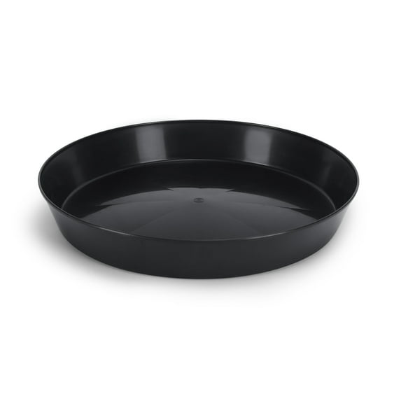 Austin Planter 3 inch(2.5 inch Base) Plant Saucer Black Colored (pack of 100 ) - Polypropylene - Indoor/Outdoor -Made in USA