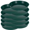 thumbnail image 1 of Austin Planter 5 inch(4 inch Base) Plant Saucer Hunter Green Colored (10 Pack)-Polypropylene-Indoor/Outdoor- Made in USA, 1 of 5