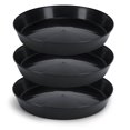 thumbnail image 1 of Austin Planter 8 inch(10.1 inch Base) Plant Saucer 3 Pack Black Colored Polypropylene Made in USA, 1 of 5