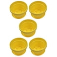 thumbnail image 1 of Austin Planter 9 Inch Flower Pot with Saucer Yellow Colored Polypropylene (5 pack) Made in USA, 1 of 9