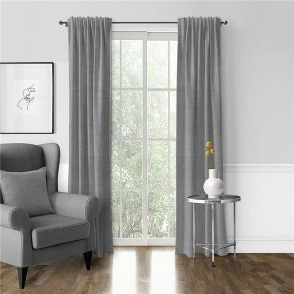 Austin Pole Top Drapery Panel, Gray - 50 x 96 in. - Pack of 2