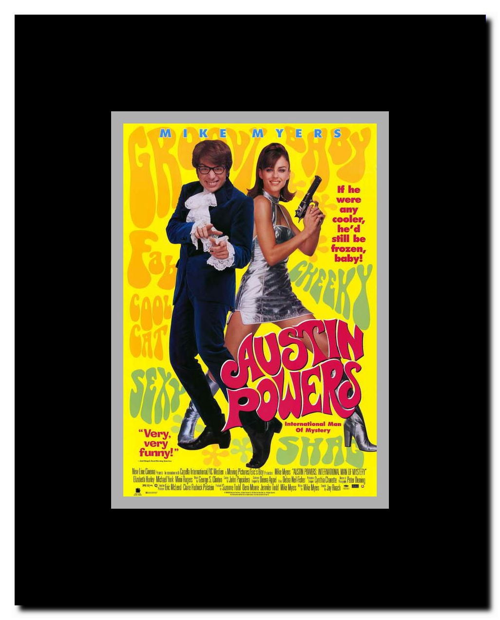 Austin Powers: International Man of Mystery Framed Movie Poster