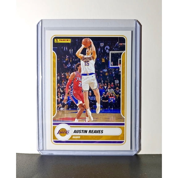 Austin Reaves 2023-24 Panini NBA #34 Sticker Card Los Angeles Lakers