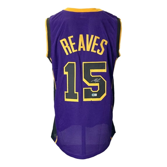 Austin Reaves Signed Custom Purple Pro-Style Basketball Jersey BAS ITP