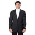 thumbnail image 1 of Austin Reed Mens Pure Wool Striped Suit Separate Coat 46 XL, Black, 1 of 5