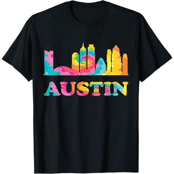 Austin Retro Youth Clothing Kids Girls Tie Dye Austin T-Shirt