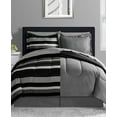 thumbnail image 1 of Austin Reversible 8-PC Full Comforter Sets, Black white Gray, 1 of 5