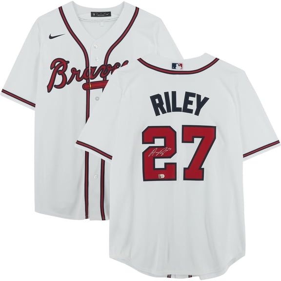 Austin Riley Atlanta Braves Autographed White Replica Jersey - Fanatics Authentic Certified
