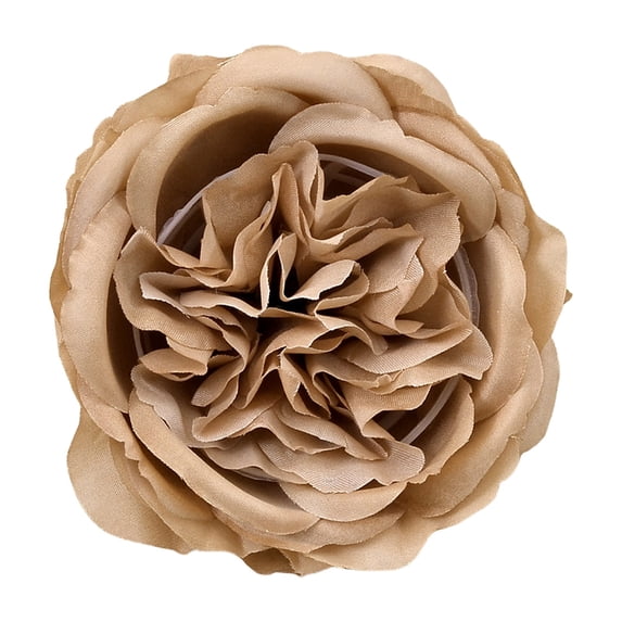 Austin Rose Artificial Flower Head, Burgundy Rose for DIY Wedding Bouquets, Table Decorations, Wreaths, and Household Arrangements (1pc)