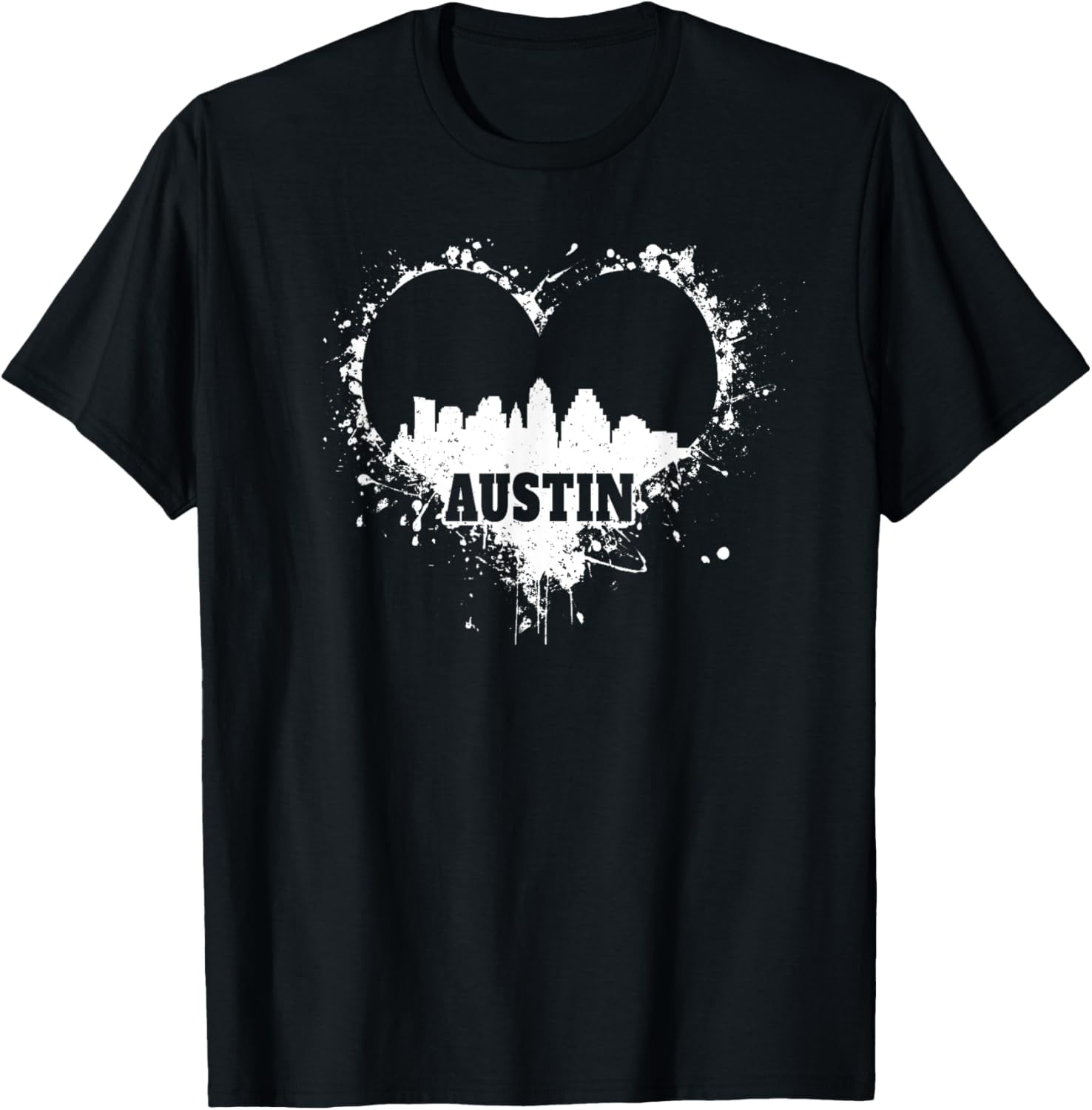 Austin Skyline Shirt Austin Heart Gift