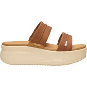 HEYDUDE Womens Austin Slide Classic Slip-On Loafers Cognac, 12
