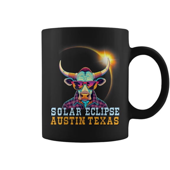 Austin Texas 2024 Solar Eclipse 40824 Total Eclipse Coffee Mugs