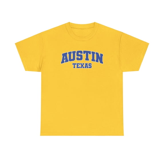 Austin Texas TX Shirt Gifts Tshirt Crew Neck Short Sleeve