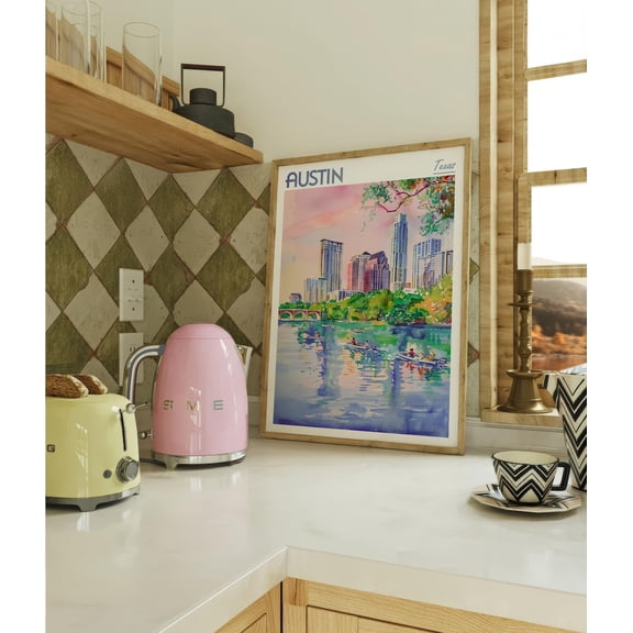 Austin Texas Usa Travel Unframed Paper Print