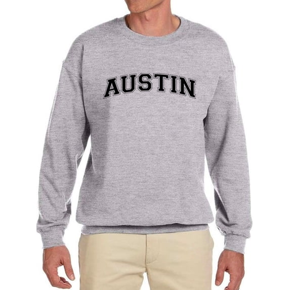 Austin, Text Men Sweatshirt, Male x-Large