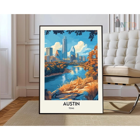 Austin Travel Poster, Austin Wall Art, Austin Poster Print, Austin Photo, Austin Decor, Texas Poster,Lone Star State Wall Art, Modern Wall Decor, 8x12 UNFRAMED