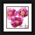 thumbnail image 1 of Austin, Vanessa 12x12 Black Ornate Wood Framed with Double Matting Museum Art Print Titled - Pink Bloom II, 1 of 4