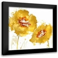 thumbnail image 1 of Austin, Vanessa 20x20 Black Modern Framed Museum Art Print Titled - Flower Burst in Amber II, 1 of 5