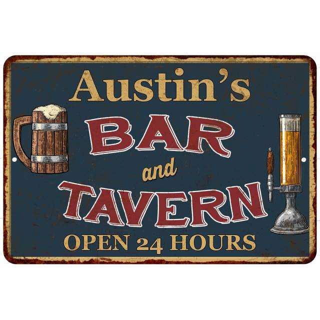 Austin's Green Bar & Tavern Rustic Sign Decor 8x12 108120047410 ...